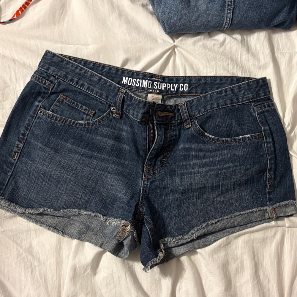 Mossimo Supply Co. Women's Dark Blue Denim Shorts